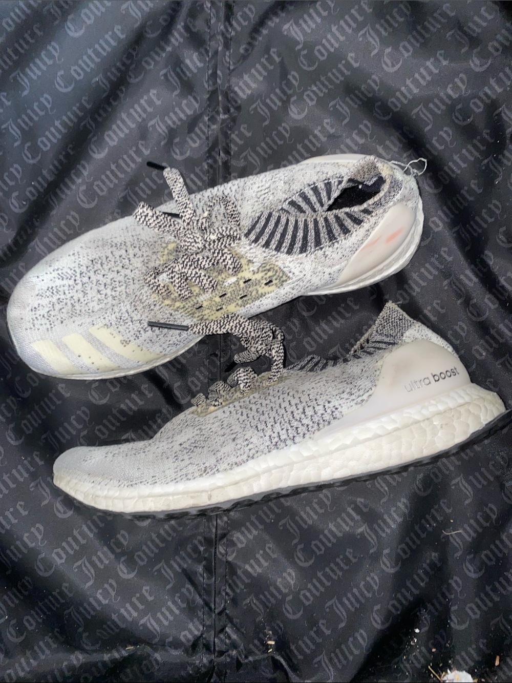 adidas Women's Ultra Boost Knit Sneakers - White/Black